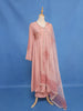 Dusty Rose Pink Sequins Embroidery Cotton Salwar Suit