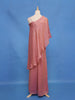Dusty Rose Pink Solid Design Organza Palazzo Suit