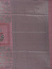 Dusty Rose Pink floral Design Semi Tissue Saree - Diadem