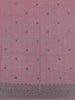 Dusty Rose Pink floral Design Semi Tissue Saree - Diadem