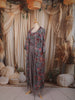 Dusty Taupe Grey Floral Printed and Beads Embroidered Design Chiffon Palazzo Suit with Over Coat