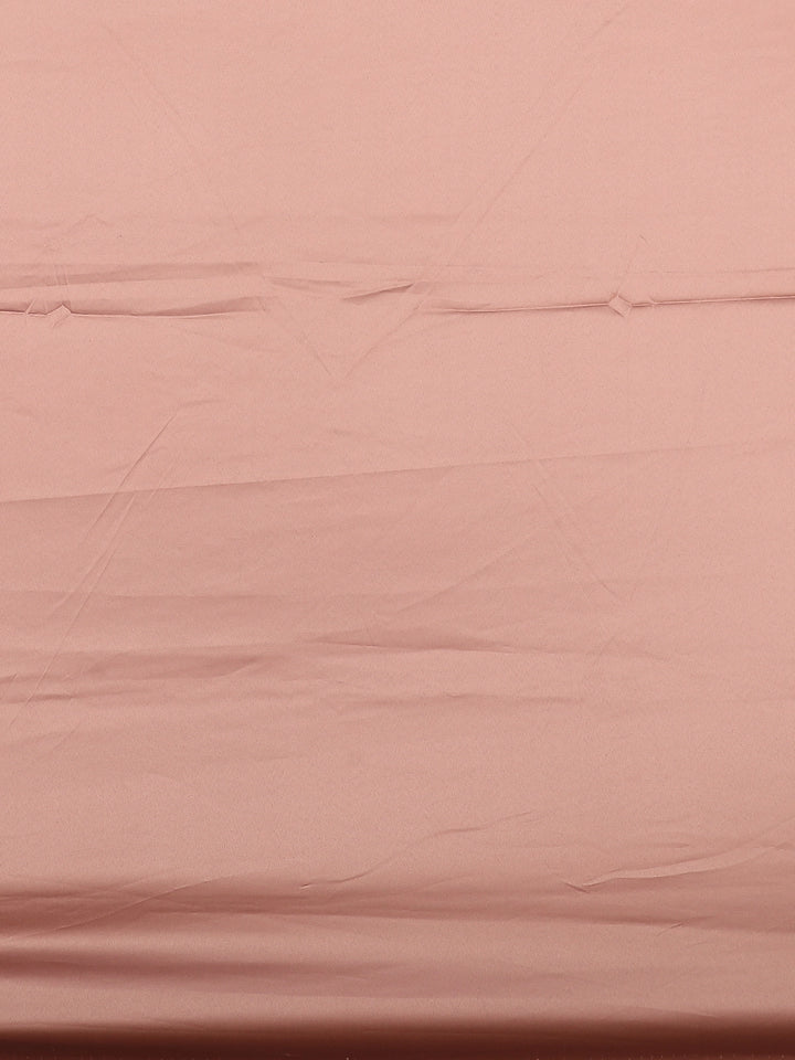 Dusty Peach Stone Embellishment Satin Saree - Diadem