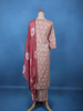 Dusty Rose Paisley Printed Cotton Salwar Suit - Diadem