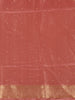 Dusty Rose Pink Floral Woven Banarasi Silk Saree - Diadem