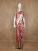 Dusty Rose Pink Ikat Woven Tissue Silk Saree - Diadem