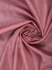 Dusty Rose Pink Striped Zari Border Silk Saree - Diadem