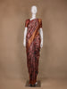 Dusty Rose Tropical Bird Printed Semi Tussar Saree - Diadem