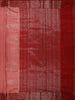 Elegant Dual-Tone Rosewood Floral Butta Zari Woven Design Design Pure Tussar Saree with Contrast Floral Border