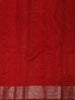 Elegant Dual-Tone Rosewood Floral Butta Zari Woven Design Design Pure Tussar Saree with Contrast Floral Border