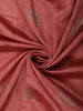 Elegant Dual-Tone Rosewood Floral Butta Zari Woven Design Design Pure Tussar Saree with Contrast Floral Border