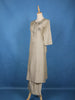Elegant Grey Embroidered Cotton Salwar Suit