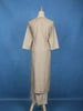Elegant Grey Embroidered Cotton Salwar Suit
