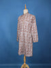 Elegant Beige Geometric Printed Cotton Kurta - Diadem