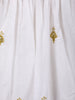 Elegant White Anarkali Style Floral Embroidery Salwar Suit - Diadem