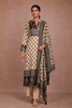 Beige Floral Printed Rayon Kurti