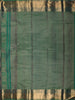 Emerald Green Checked Zari Woven Design Pure Kanchipuram Silk Saree with Zari Border