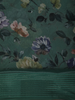 Emerald Green Floral Printed Chiffon Saree with Self Woven Border