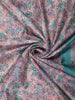 Emerald Green Floral Printed Design Semi Tussar Saree