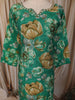 Emerald Green Floral Vine Printed Design Cotton Straight Cut Salwar Suit with Dupatta