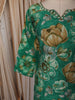 Emerald Green Floral Vine Printed Design Cotton Straight Cut Salwar Suit with Dupatta