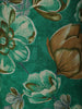 Emerald Green Floral Vine Printed Design Cotton Straight Cut Salwar Suit with Dupatta