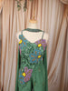 Emerald Green Heavy Beads Embroidered Design Organza Sharara Suit With Matching Choker Dupatta