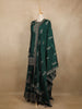 Emerald Green Paisley Design Silk Palazzo Suit
