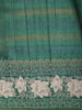 Emerald Green Solid Woven Design Tussar Fancy Saree with Floral Thread Work Border