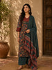 Green Floral Design Printed Cotton Salwar Suit