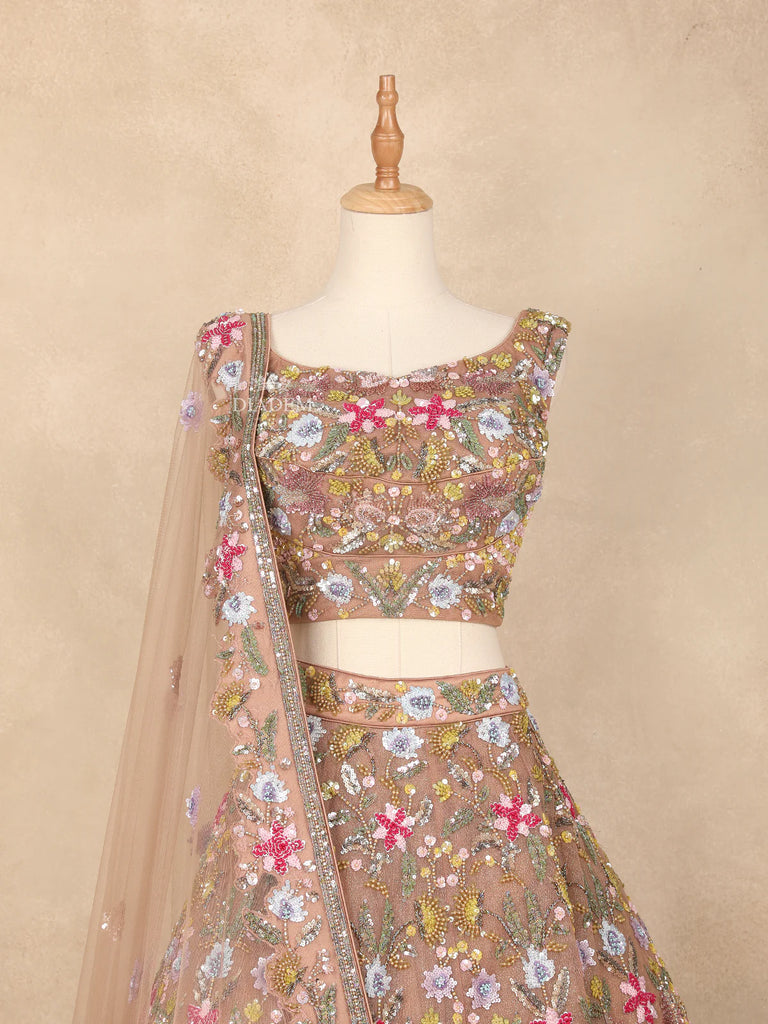 Floral Embroidered Couple Pair Set Dress