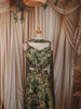 Forest Green Floral Printed Design Chiffon Party Wear Lehenga With Matching Choker Dupatta