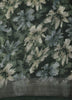 Forest Green Floral Printed Design Mixed Cotton Saree with Solid Border