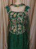 Forest Green Floral Sequins and Beads Embroidered Design Semi Silk Mermaid Lehenga with Choker Dupatta