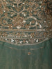 Forest Green Floral Sequins and Zari Embroidered Design Organza Lehenga with Dupatta