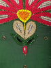 Forest Green Multicolor Floral Beads Embroidered Design Chiffon Party Wear Palazzo Suit with Matching Choker Dupatta