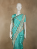 Fresh Aqua Blue Butta Zari Woven Design Pure Banarasi Saree