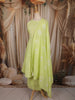 Fresh Lime Green Floral Butta Printed Design Cotton Anarkali Salwar Suit with Dupatta