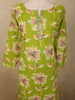Fresh Lime Green Floral Printed Design Cotton Salwar Suit with Dupatta