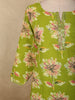 Fresh Lime Green Floral Printed Design Cotton Salwar Suit with Dupatta