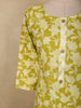 Fresh Lime Pistachio Green Floral Printed Design Cotton Straight Cut Salwar Suit with Dupatta