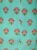Fresh Mint Aqua Green Floral Printed Design Crepe Palazzo Suit