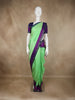 Fresh Parrot Green Solid Woven Design Pure Kanchipuram Silk Saree with Zari Border