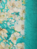 Fresh Teal Green Floral Woven Design Blended Cotton Saree