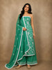 Fresh Jade Green Floral Thread Embroidered Design Cotton Unstitched Salwar Material