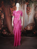 Fuchsia Pink Butta Zari Woven Design Pure Kanchipuram Silk Saree with Matching Zari Border