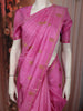 Fuchsia Pink Butta Zari Woven Design Pure Kanchipuram Silk Saree with Matching Zari Border
