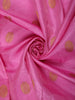 Fuchsia Pink Butta Zari Woven Design Pure Kanchipuram Silk Saree with Matching Zari Border