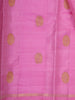 Fuchsia Pink Butta Zari Woven Design Pure Kanchipuram Silk Saree with Matching Zari Border
