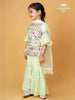 Pista Green Sharara Set Adorned in Embroidery and Stones with Dupatta - Diadem