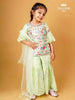 Pista Green Sharara Set Adorned in Embroidery and Stones with Dupatta - Diadem